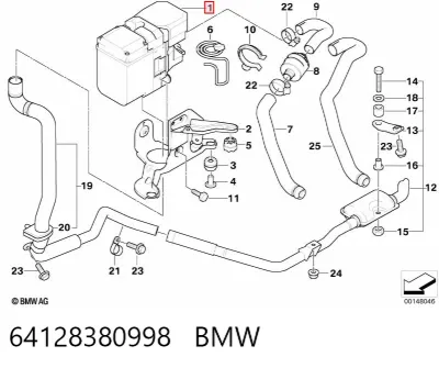 Calefactor autónomo BMW 64128380998