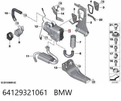Calefactor autónomo BMW 64129321061
