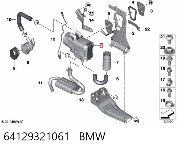Calefactor autónomo 64129321061 BMW