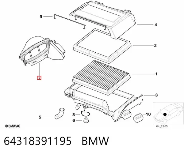  64318391195 BMW