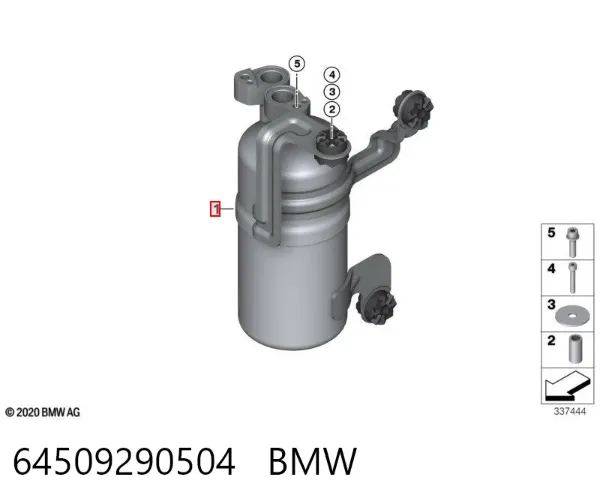 Filtro deshidratador 64509290504 BMW