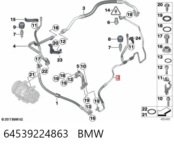  64539224863 BMW