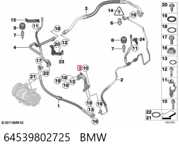  64539802725 BMW