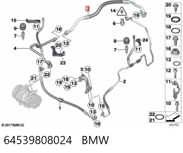  64539808024 BMW