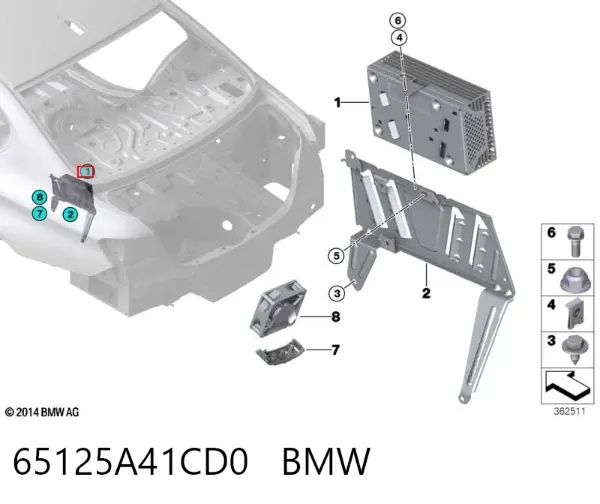  65125A41CD0 BMW