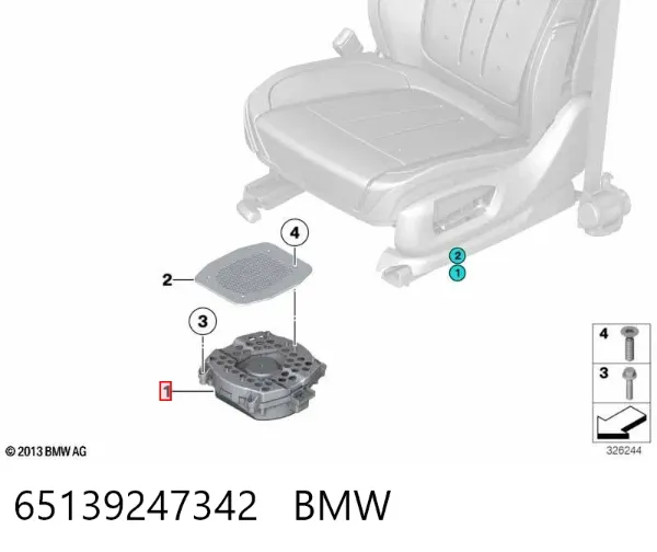 Subwoofer 65139247342 BMW