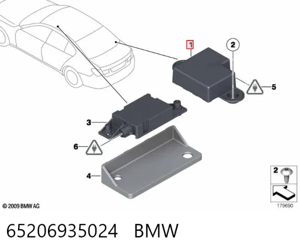 Amplificador de señal de antena 918356401 BMW