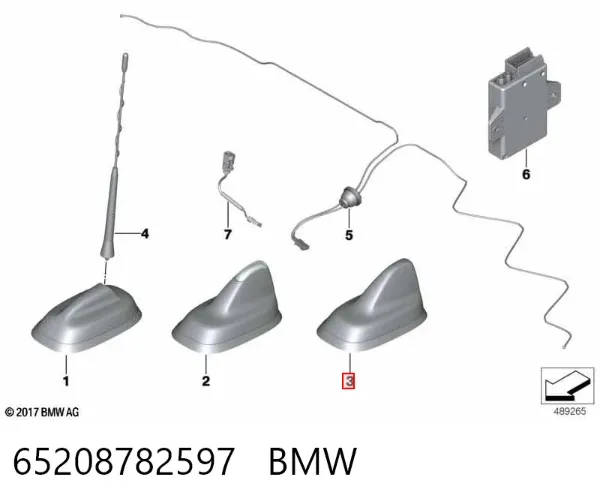 Antena GPS 65208782597 BMW
