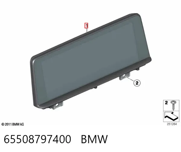 Pantalla 65508797400 BMW