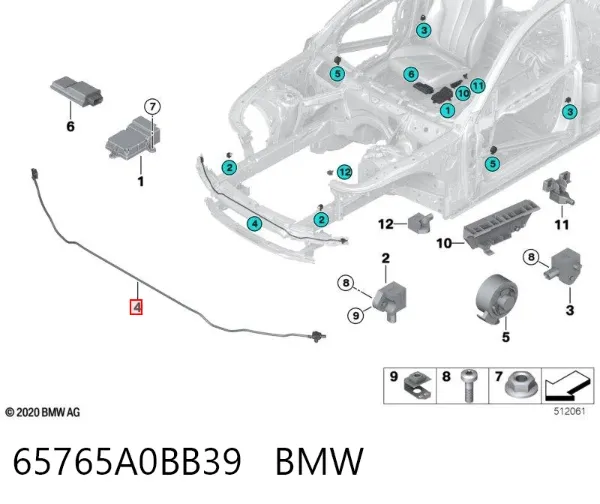  65765A0BB39 BMW