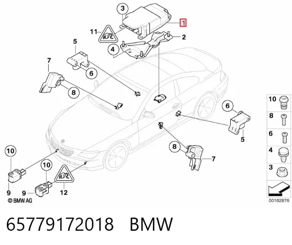 Módulo de control de airbag 65779172018 BMW