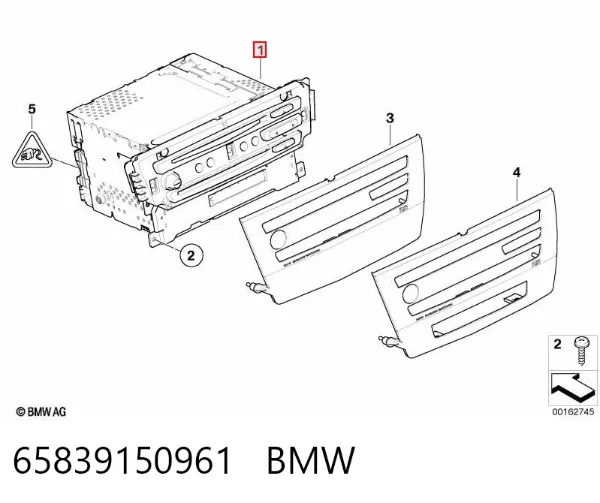 Radio 65839150961 BMW