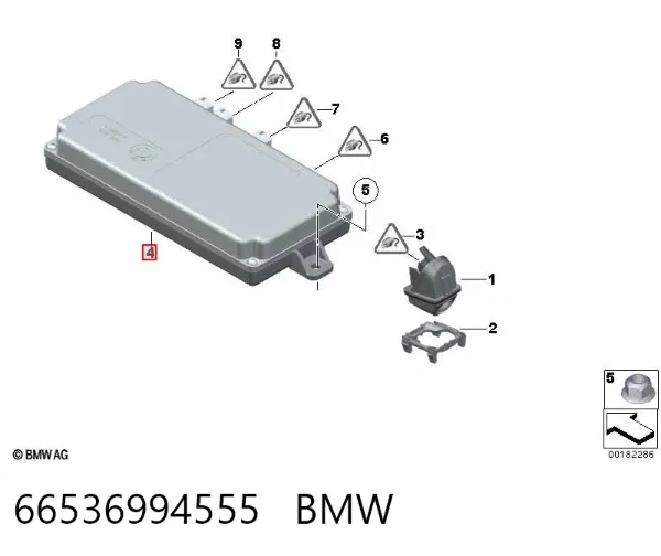 Módulo de control de cámara 66536994555 BMW