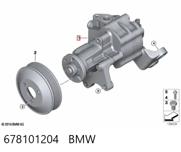 Bomba de dirección 678101204 BMW