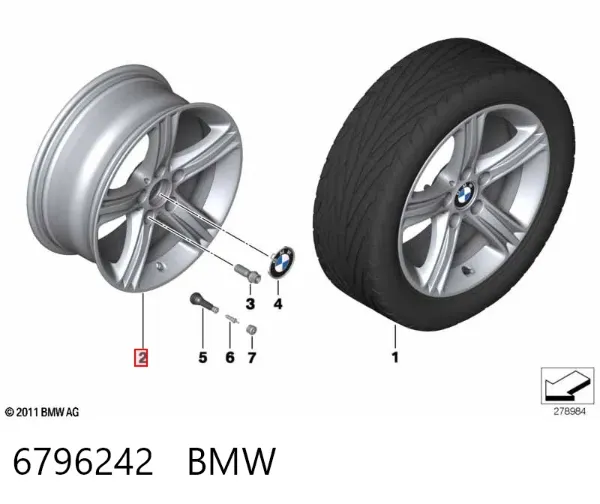 Llantas 6796242 BMW