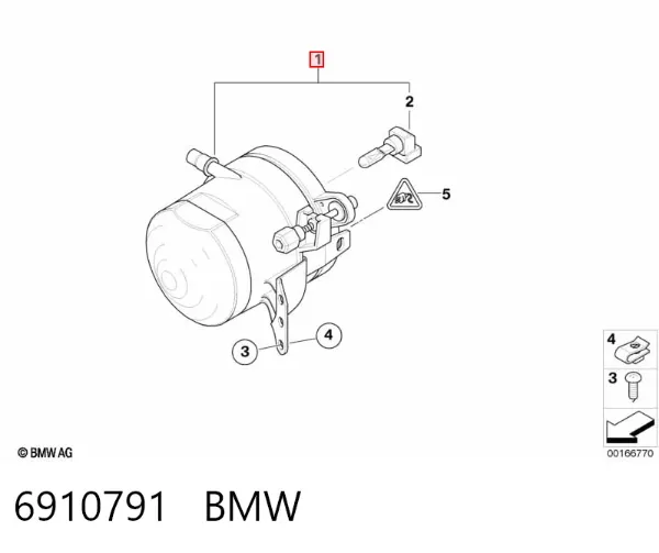 Luz antiniebla izquierdo 6910791 BMW
