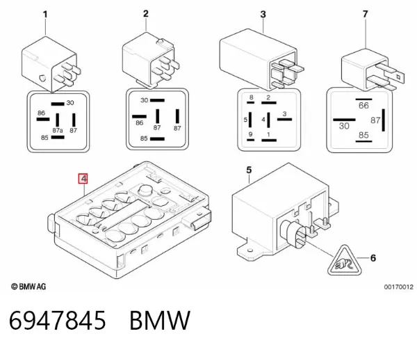 Parabrisas 6947845 BMW