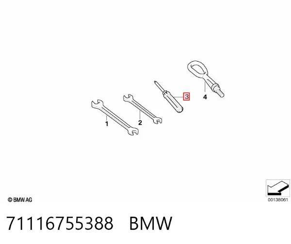 Destornillador 71116755388 BMW