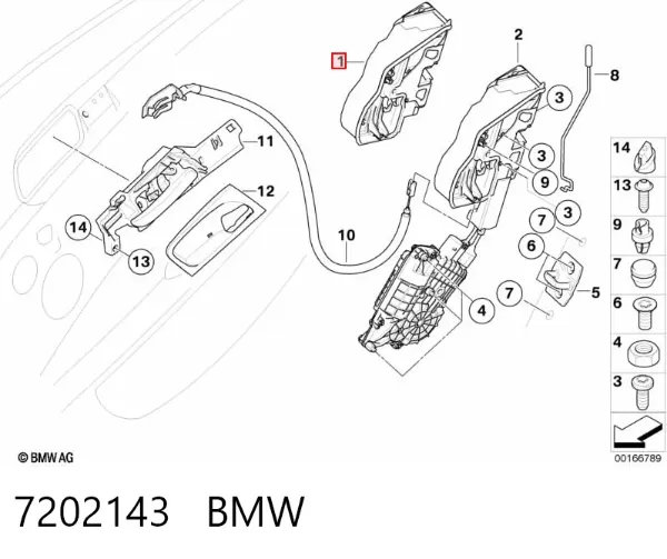 Cerradura 7202143 BMW