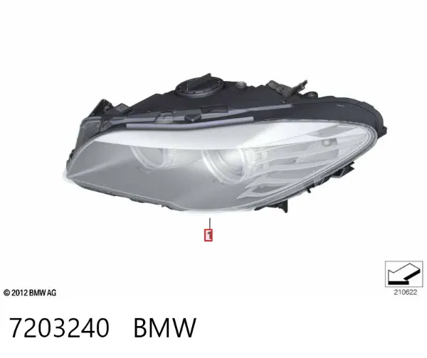 Faro derecho 7203240 BMW