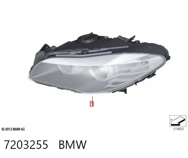 Faro izquierdo 7203255 BMW