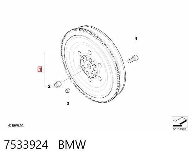 Volante motor 7533924 BMW