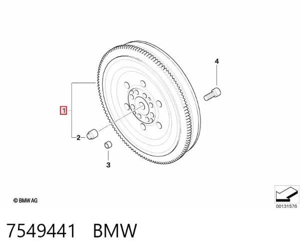 Volante motor 7549441 BMW