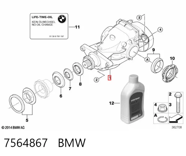 Grupo trasero 7564867 BMW