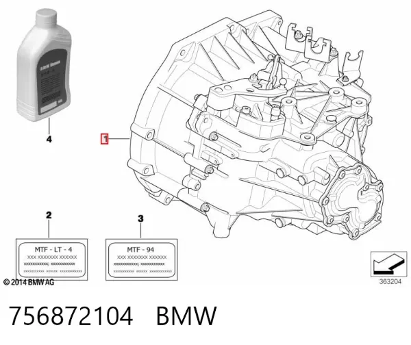 Caja de cambios 756872104 BMW