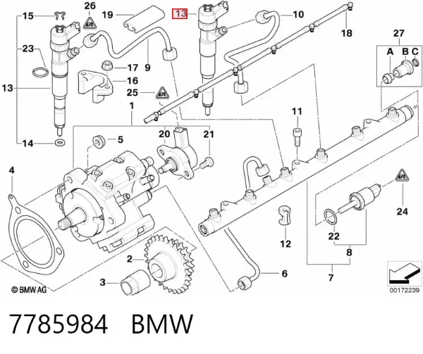 Inyector 7785984 BMW