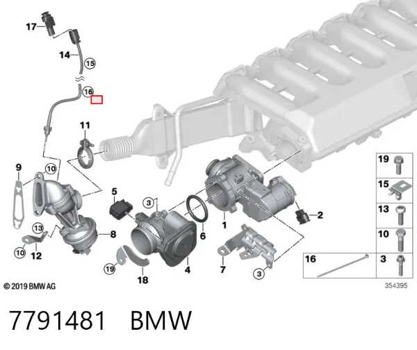 Cuerpo de mariposa 7791481 BMW