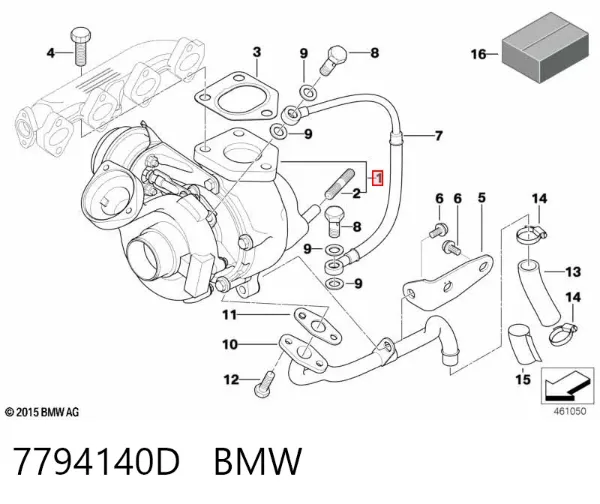 Turbocompresor 7794140D BMW