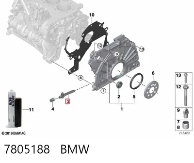 Sensor de posición del cigüeñal BMW 7805188