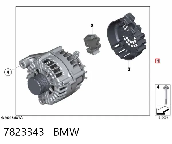 Alternador 7823343 BMW