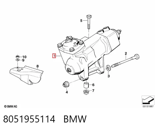 Caja de dirección 8051955114 BMW
