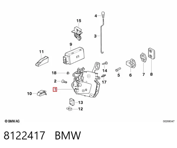 Cerradura 8122417 BMW