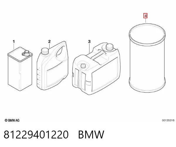 Aceite caja de cambios 81229401220 BMW