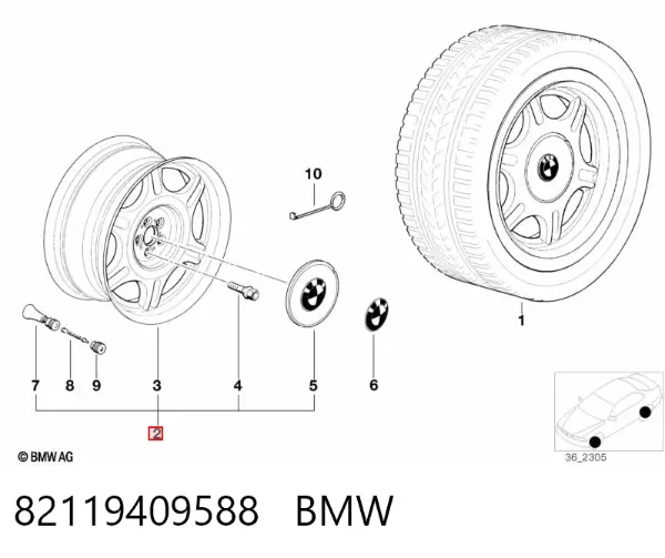 Llantas 82119409588 BMW