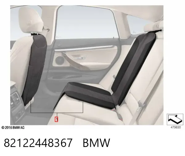Protector de asiento para silla infantil 82122448367 BMW