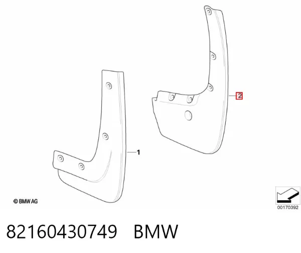 Faldillas guardabarros traseros BMW X6 E71