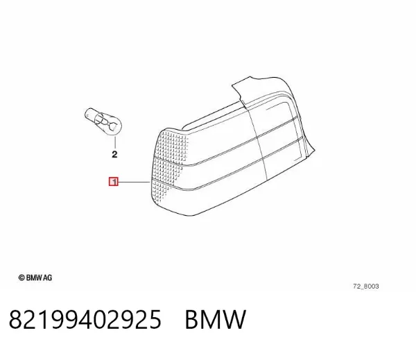 Piloto trasero derecho 82199402925 BMW