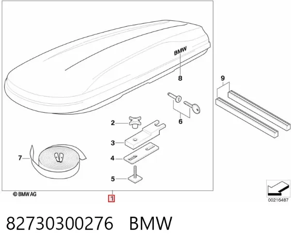 Baca de techo 82730300276 BMW