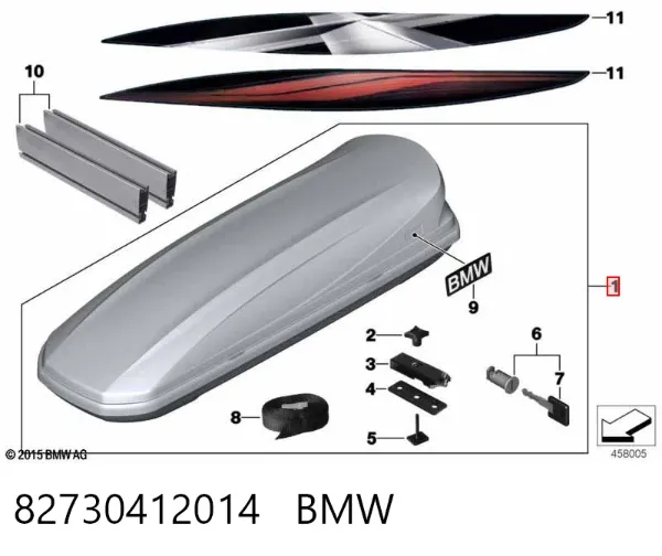 Baca de techo 82730412014 BMW