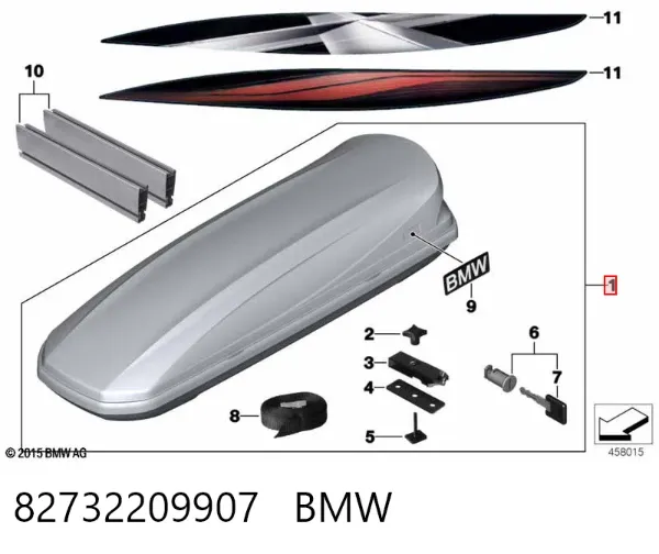 Baca de techo 82732209907 BMW