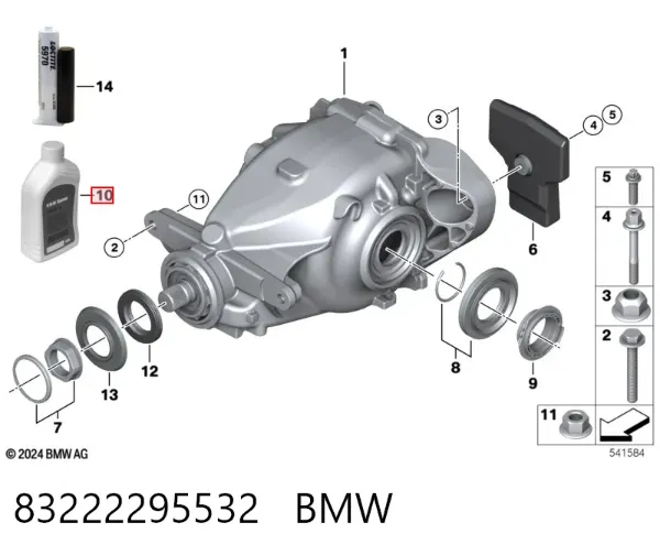 Aceite caja de cambios 83222295532 BMW
