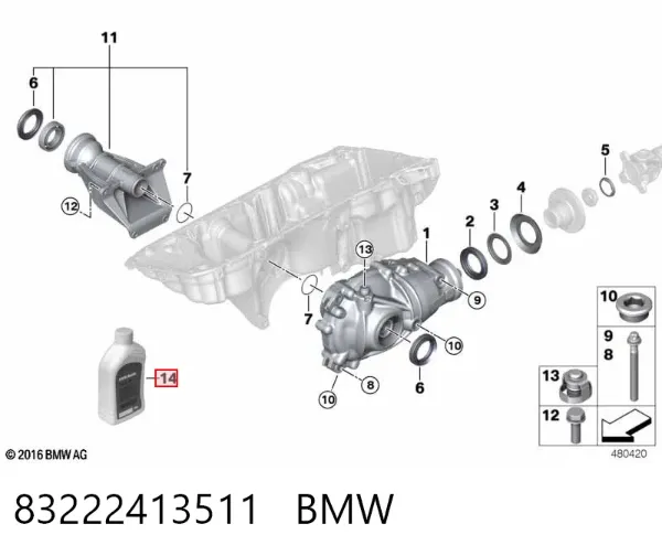 Aceite caja de cambios 83222413511 BMW