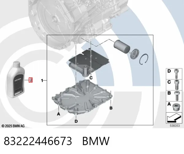 Aceite caja de cambios 83222446673 BMW