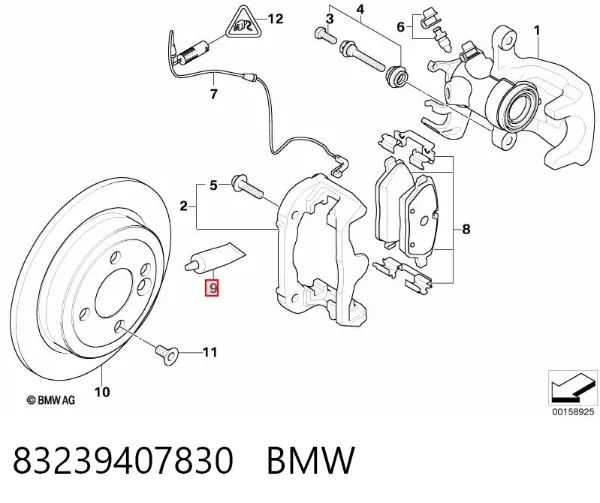 Grasa para sistemas de frenos 83239407830 BMW
