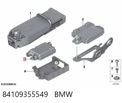 Concentrador USB BMW 84109355549
