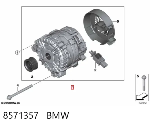 Alternador 8571357 BMW